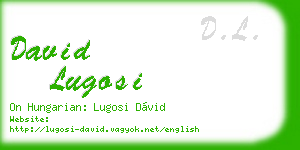 david lugosi business card